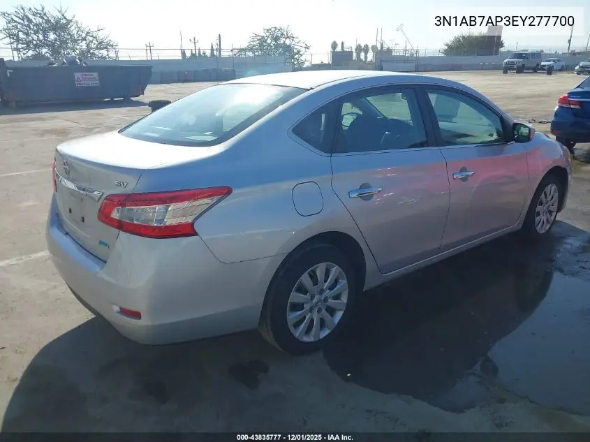 3N1AB7AP3EY277700 2014 Nissan Sentra Sv