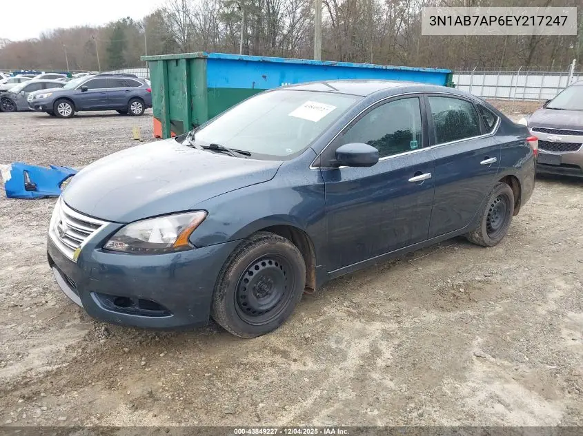 3N1AB7AP6EY217247 2014 Nissan Sentra Fe+ S/Fe+ Sv/S/Sl/Sr/Sv