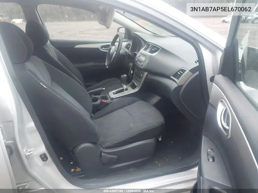 3N1AB7AP5EL670062 2014 Nissan Sentra Sv