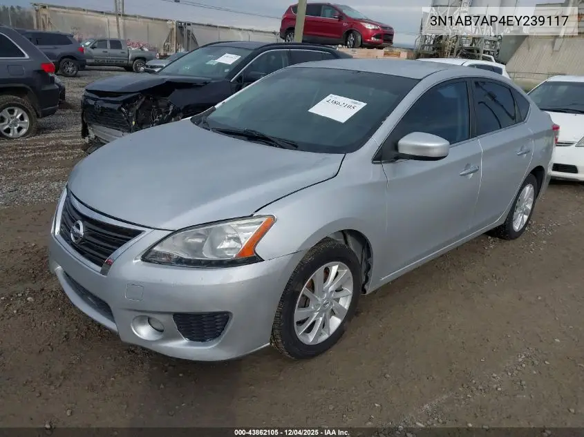 3N1AB7AP4EY239117 2014 Nissan Sentra Sv