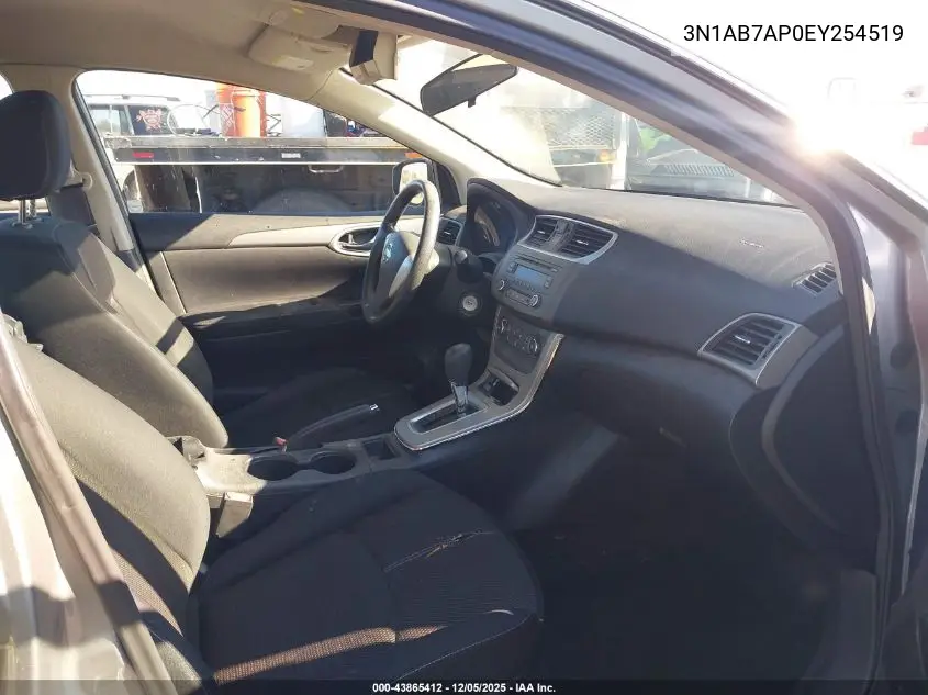 3N1AB7AP0EY254519 2014 Nissan Sentra S