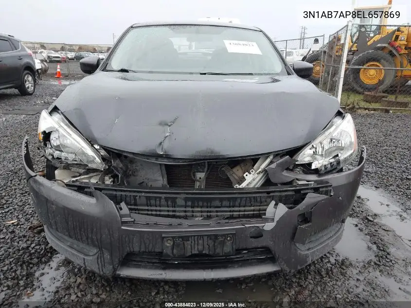 3N1AB7AP8EL657869 2014 Nissan Sentra S