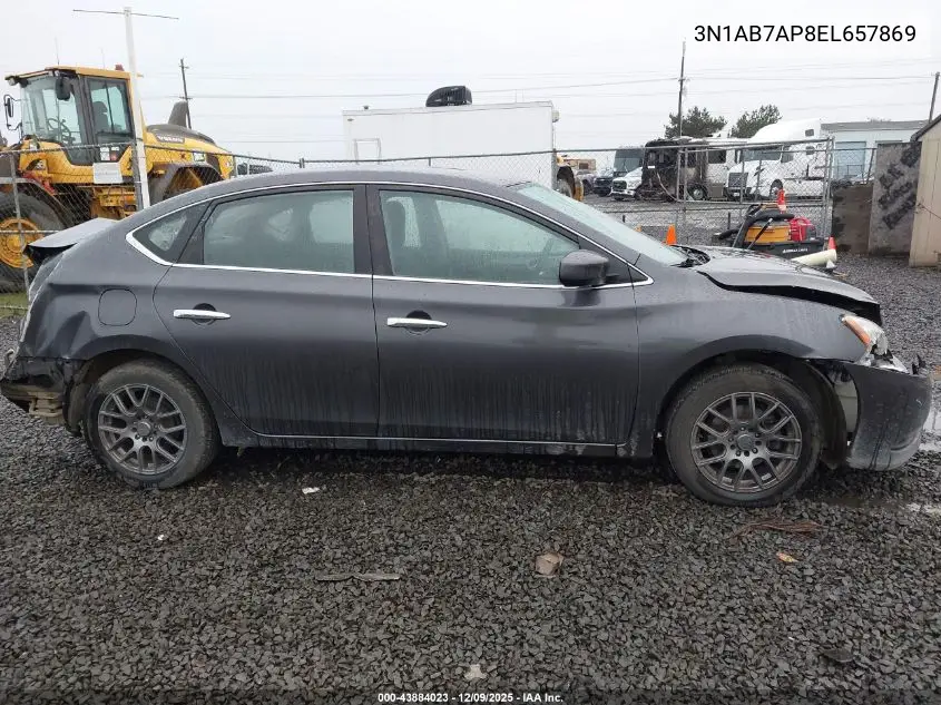 3N1AB7AP8EL657869 2014 Nissan Sentra S