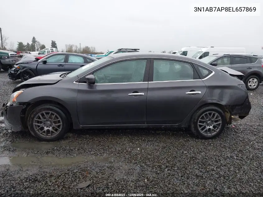 3N1AB7AP8EL657869 2014 Nissan Sentra S