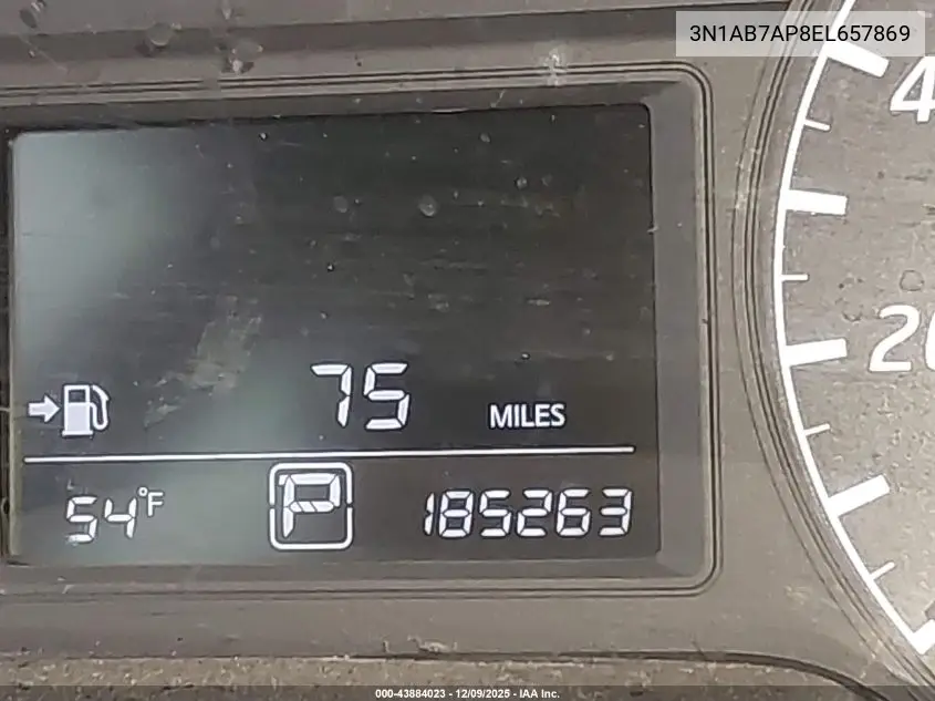3N1AB7AP8EL657869 2014 Nissan Sentra S