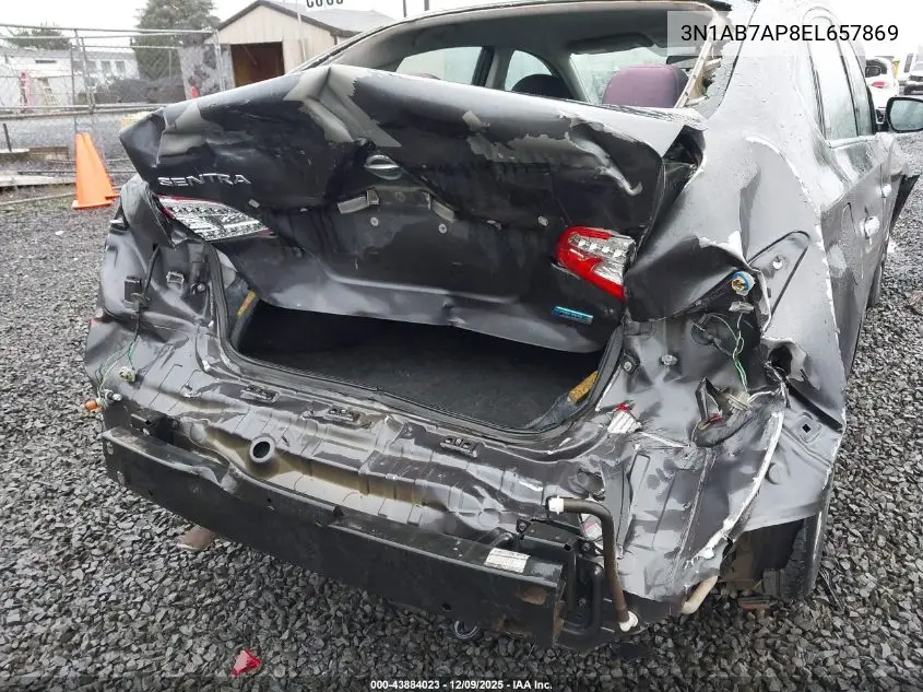 3N1AB7AP8EL657869 2014 Nissan Sentra S