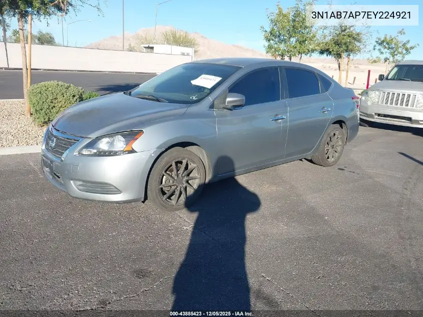 3N1AB7AP7EY224921 2014 Nissan Sentra Sv