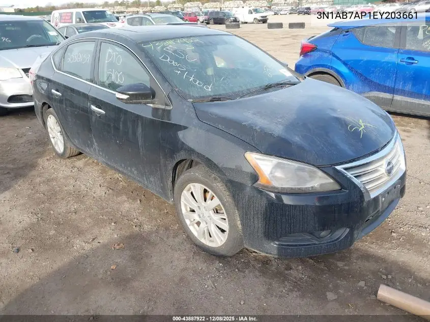 3N1AB7AP1EY203661 2014 Nissan Sentra Sl