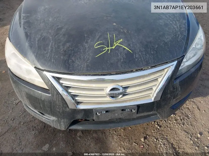 3N1AB7AP1EY203661 2014 Nissan Sentra Sl