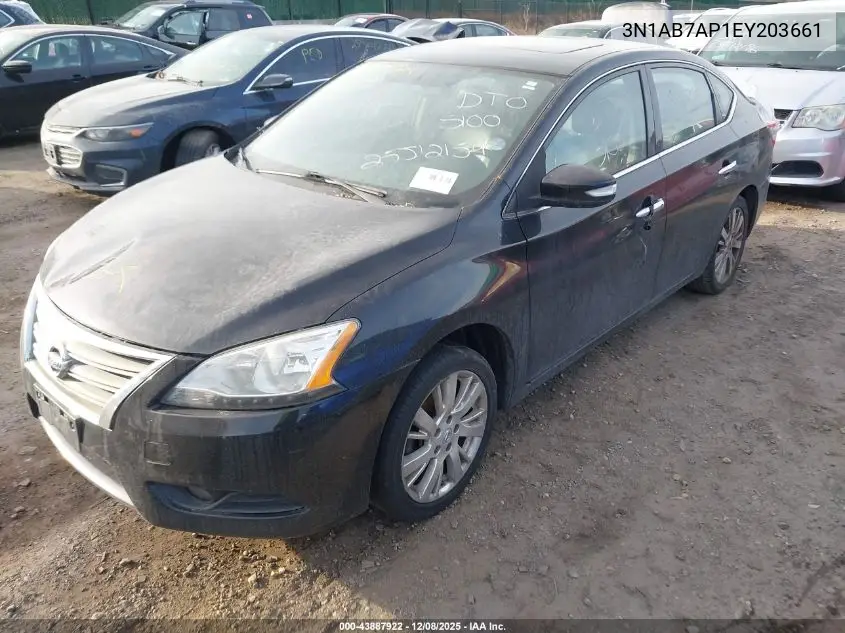 3N1AB7AP1EY203661 2014 Nissan Sentra Sl
