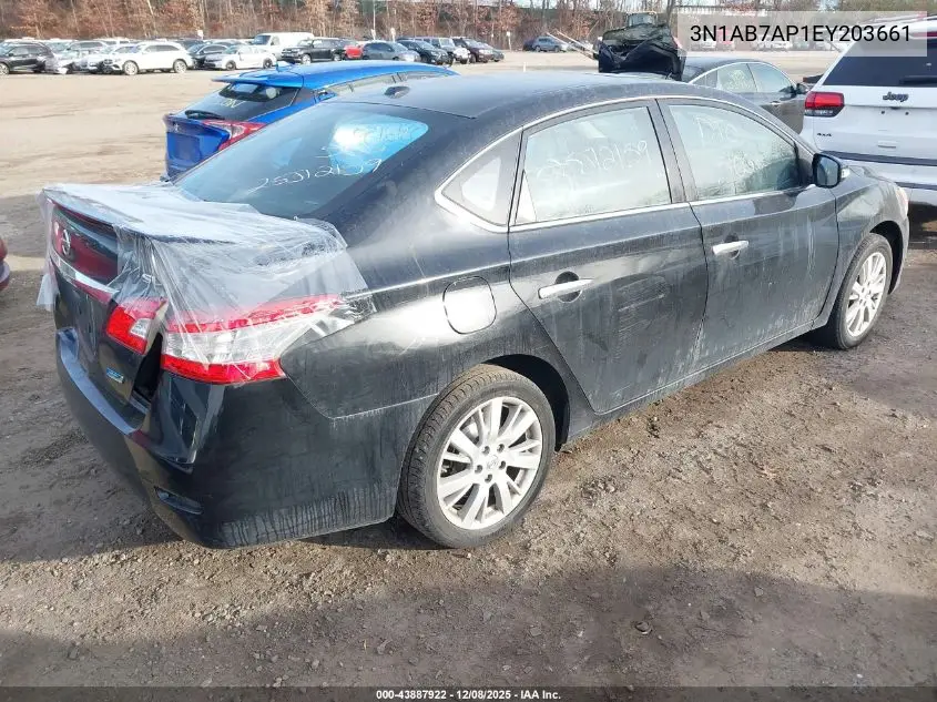 3N1AB7AP1EY203661 2014 Nissan Sentra Sl