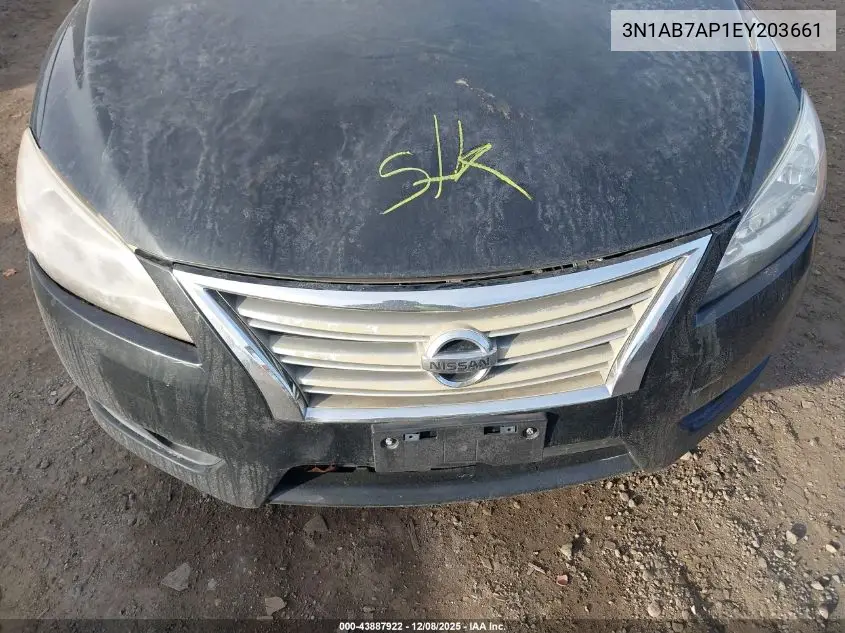 3N1AB7AP1EY203661 2014 Nissan Sentra Sl