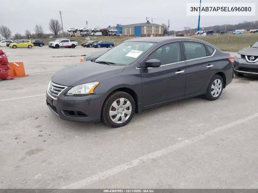 3N1AB7AP5EL696080 2014 Nissan Sentra S