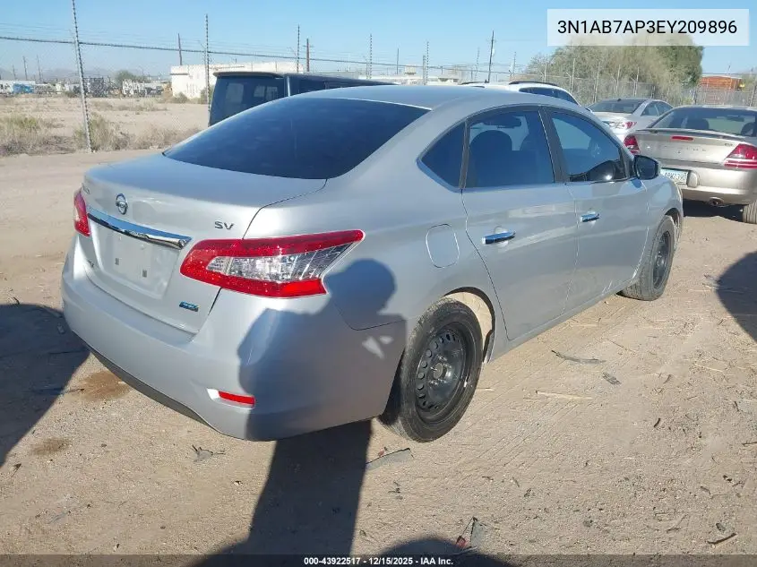 3N1AB7AP3EY209896 2014 Nissan Sentra Sv