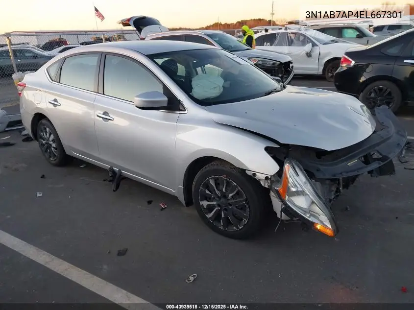 3N1AB7AP4EL667301 2014 Nissan Sentra Fe+ S/Fe+ Sv/S/Sl/Sr/Sv