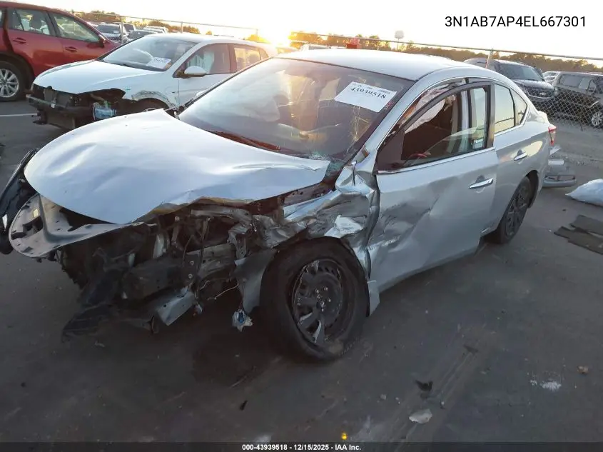3N1AB7AP4EL667301 2014 Nissan Sentra Fe+ S/Fe+ Sv/S/Sl/Sr/Sv