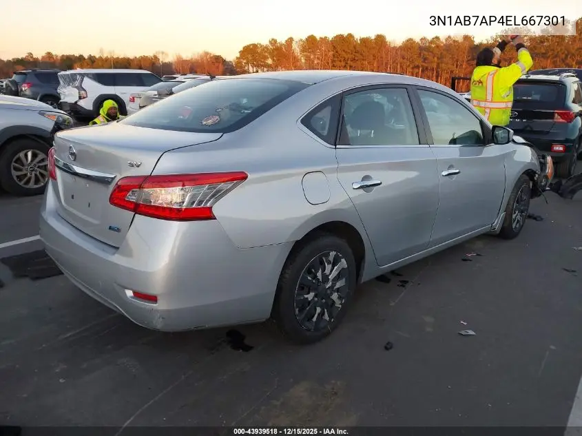 3N1AB7AP4EL667301 2014 Nissan Sentra Fe+ S/Fe+ Sv/S/Sl/Sr/Sv