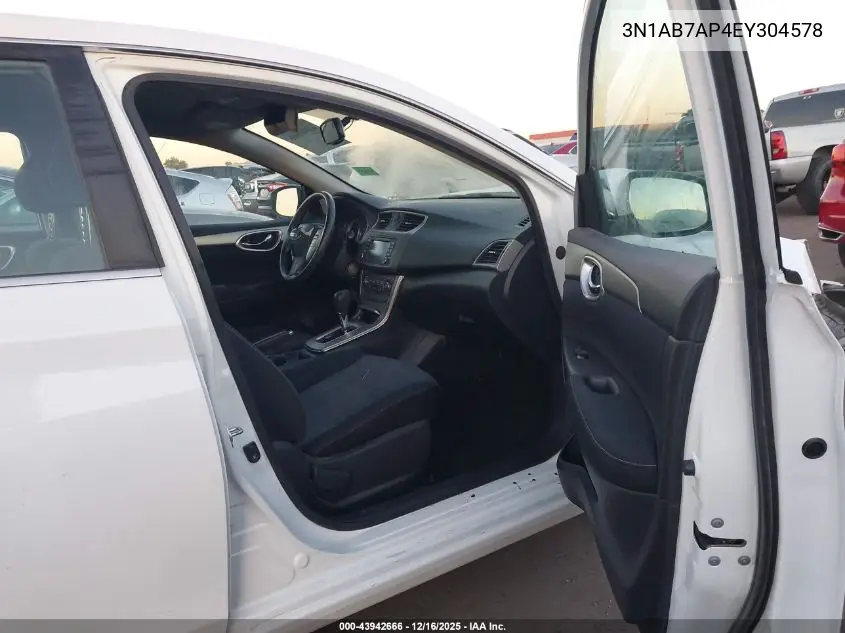 3N1AB7AP4EY304578 2014 Nissan Sentra Sv