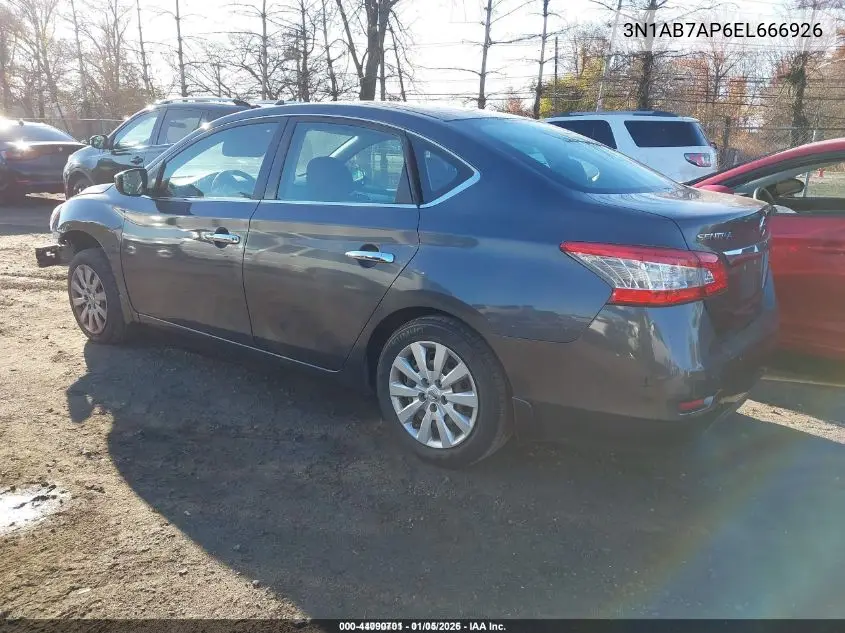 3N1AB7AP6EL666926 2014 Nissan Sentra Fe+ S/Fe+ Sv/S/Sl/Sr/Sv