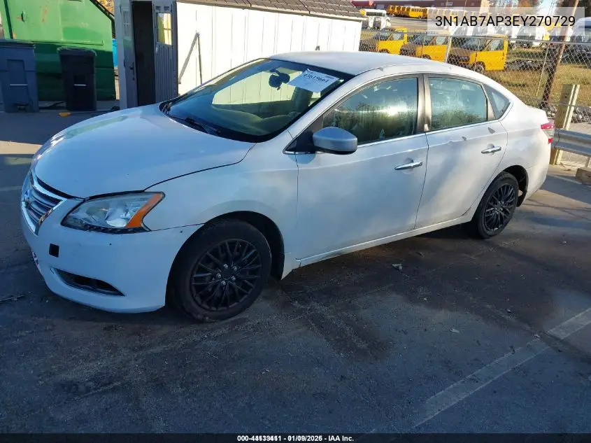 3N1AB7AP3EY270729 2014 Nissan Sentra Fe+ S/Fe+ Sv/S/Sl/Sr/Sv
