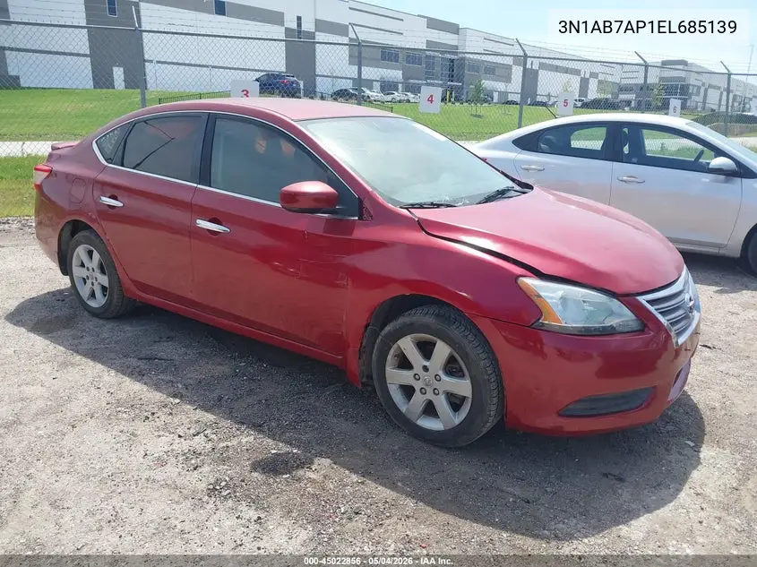 3N1AB7AP1EL685139 2014 Nissan Sentra S