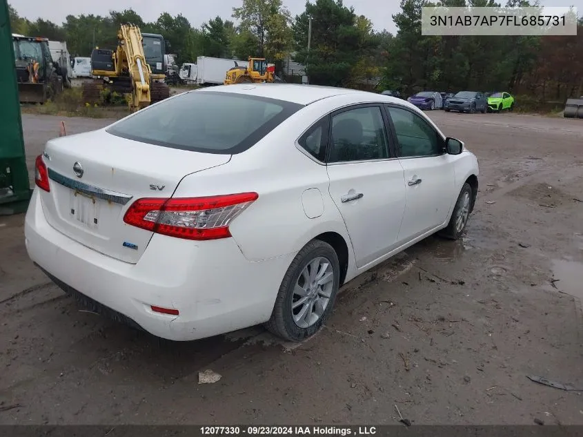 3N1AB7AP7FL685731 2015 Nissan Sentra S/Sv/Sr/Sl