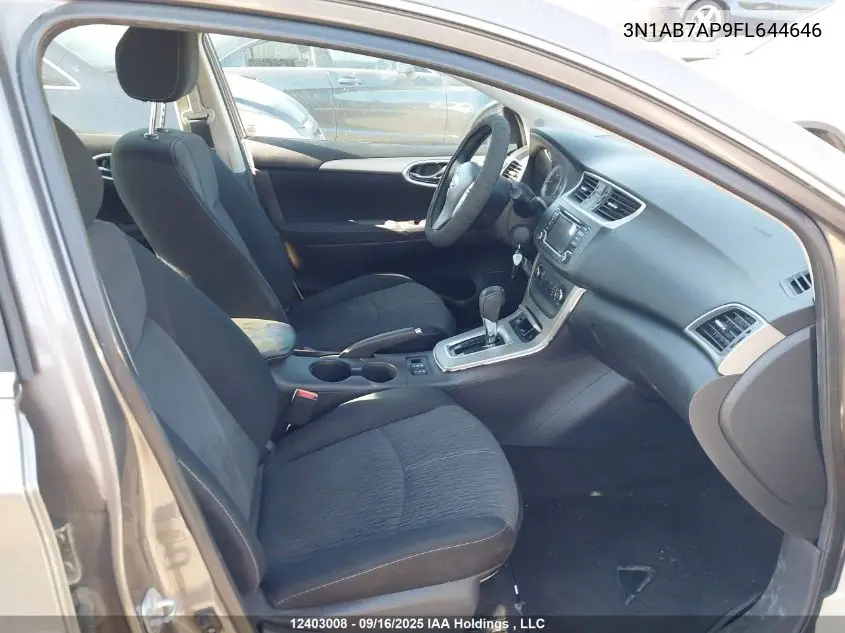3N1AB7AP9FL644646 2015 Nissan Sentra 1.8 S/1.8 Sl/1.8 Sr/1.8 Sv
