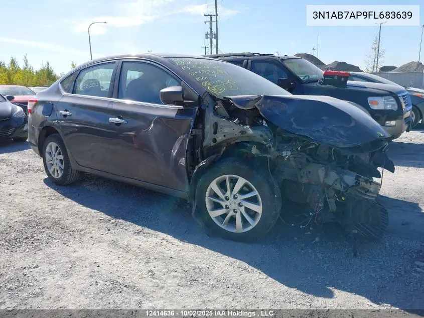 3N1AB7AP9FL683639 2015 Nissan Sentra 1.8 S/1.8 Sl/1.8 Sr/1.8 Sv
