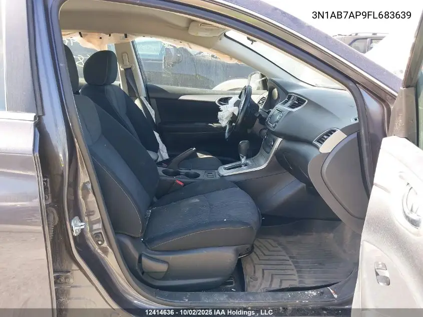 3N1AB7AP9FL683639 2015 Nissan Sentra 1.8 S/1.8 Sl/1.8 Sr/1.8 Sv