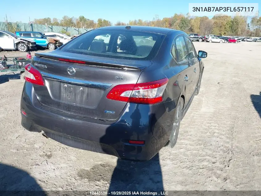 3N1AB7AP3FL657117 2015 Nissan Sentra 1.8 S/1.8 Sl/1.8 Sr/1.8 Sv