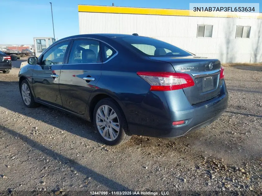 3N1AB7AP3FL653634 2015 Nissan Sentra S/Sv/Sr/Sl