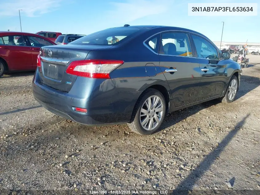 3N1AB7AP3FL653634 2015 Nissan Sentra S/Sv/Sr/Sl