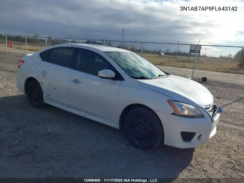 3N1AB7AP9FL643142 2015 Nissan Sentra 1.8 S/1.8 Sl/1.8 Sr/1.8 Sv