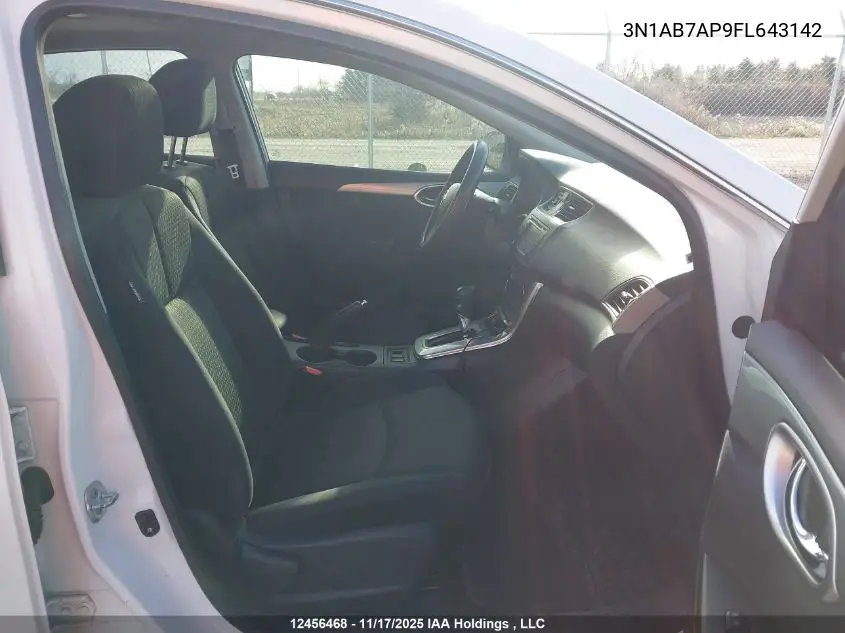 3N1AB7AP9FL643142 2015 Nissan Sentra 1.8 S/1.8 Sl/1.8 Sr/1.8 Sv