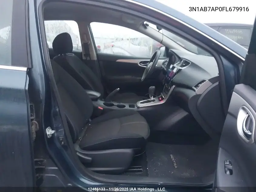 3N1AB7AP0FL679916 2015 Nissan Sentra 1.8 S/1.8 Sl/1.8 Sr/1.8 Sv
