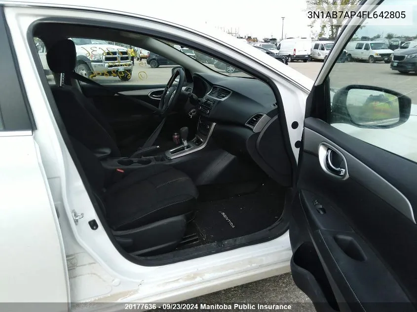 3N1AB7AP4FL642805 2015 Nissan Sentra 1.8 S