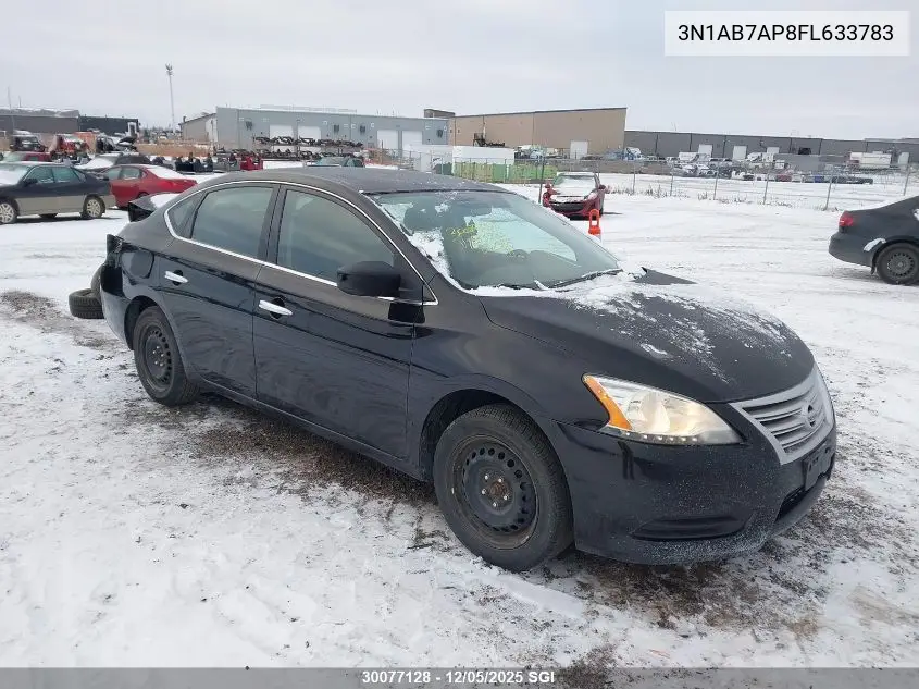 3N1AB7AP8FL633783 2015 Nissan Sentra S/Sv/Sr/Sl