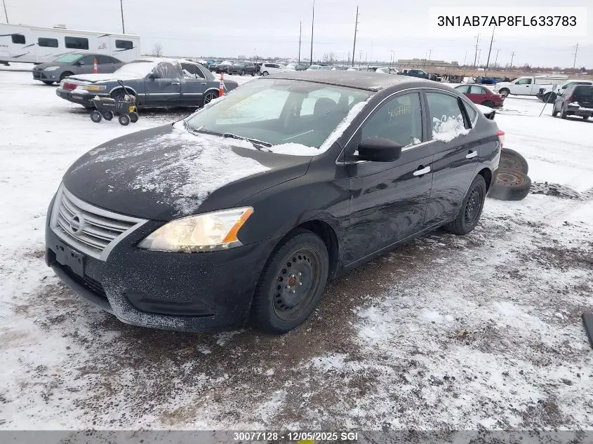 3N1AB7AP8FL633783 2015 Nissan Sentra S/Sv/Sr/Sl