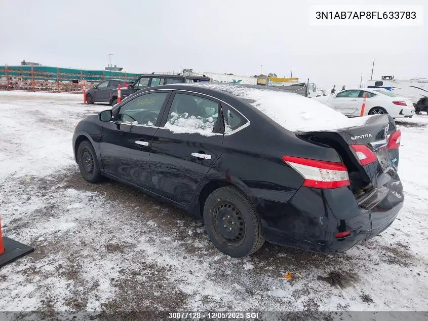 3N1AB7AP8FL633783 2015 Nissan Sentra S/Sv/Sr/Sl