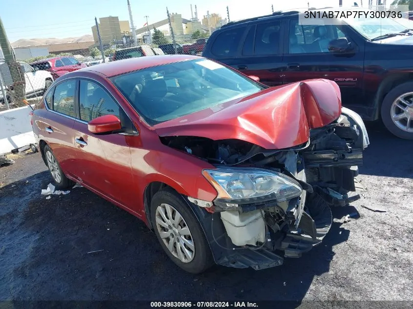 3N1AB7AP7FY300736 2015 Nissan Sentra Sv