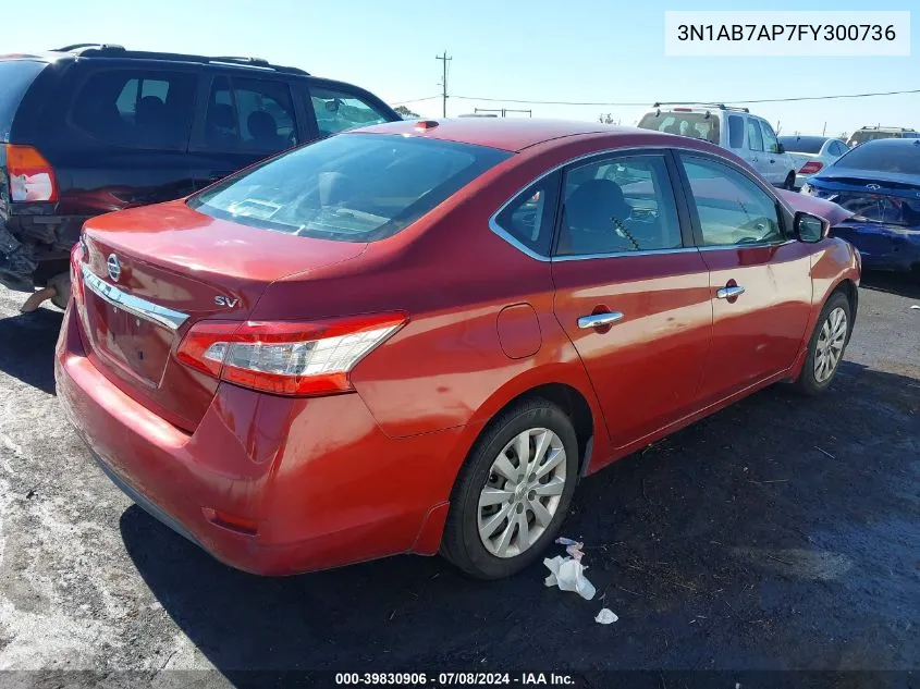 3N1AB7AP7FY300736 2015 Nissan Sentra Sv