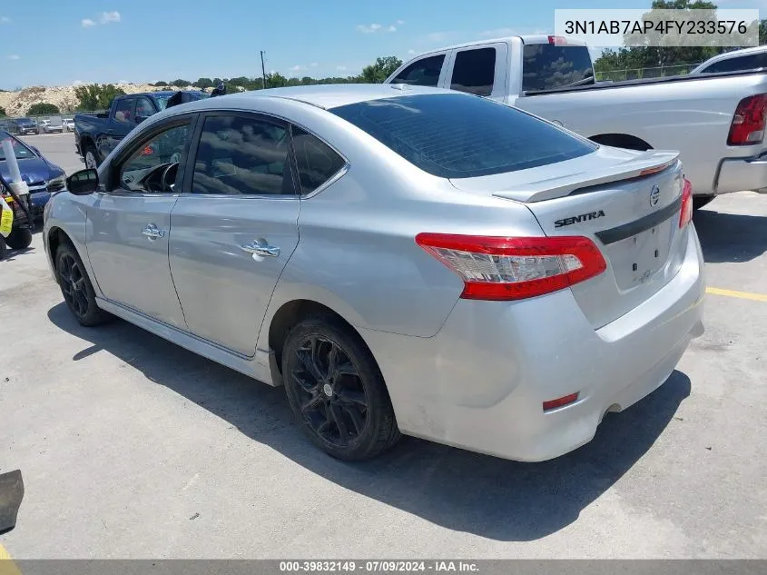 3N1AB7AP4FY233576 2015 Nissan Sentra Sr