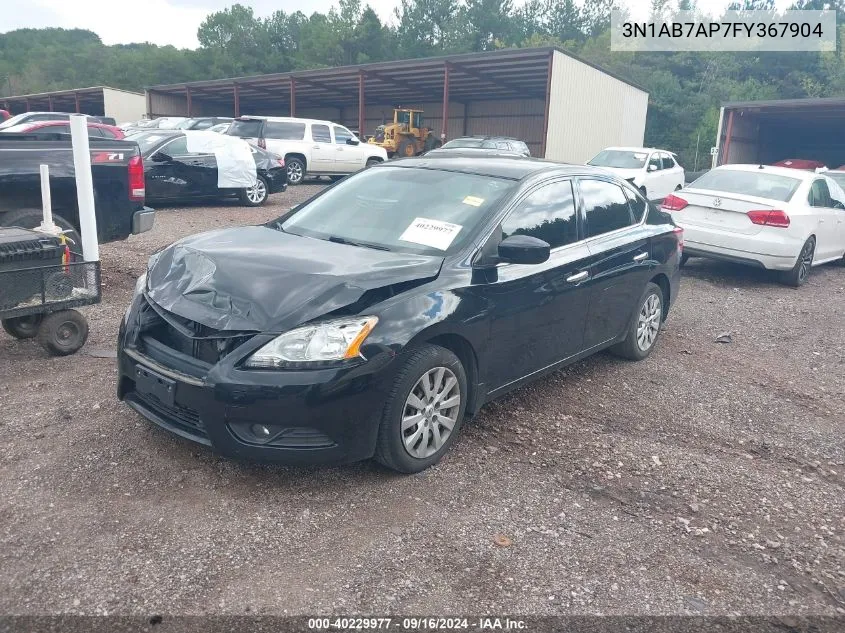 3N1AB7AP7FY367904 2015 Nissan Sentra S/Sv/Sr/Sl