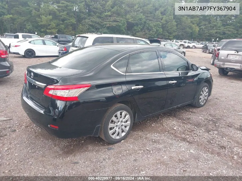 3N1AB7AP7FY367904 2015 Nissan Sentra S/Sv/Sr/Sl