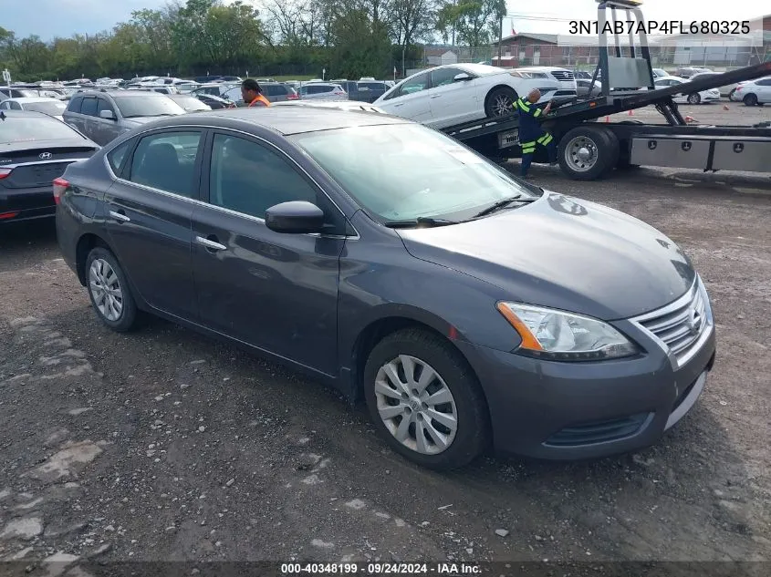 2015 Nissan Sentra Fe+ S/S/Sl/Sr/Sv VIN: 3N1AB7AP4FL680325 Lot: 40348199