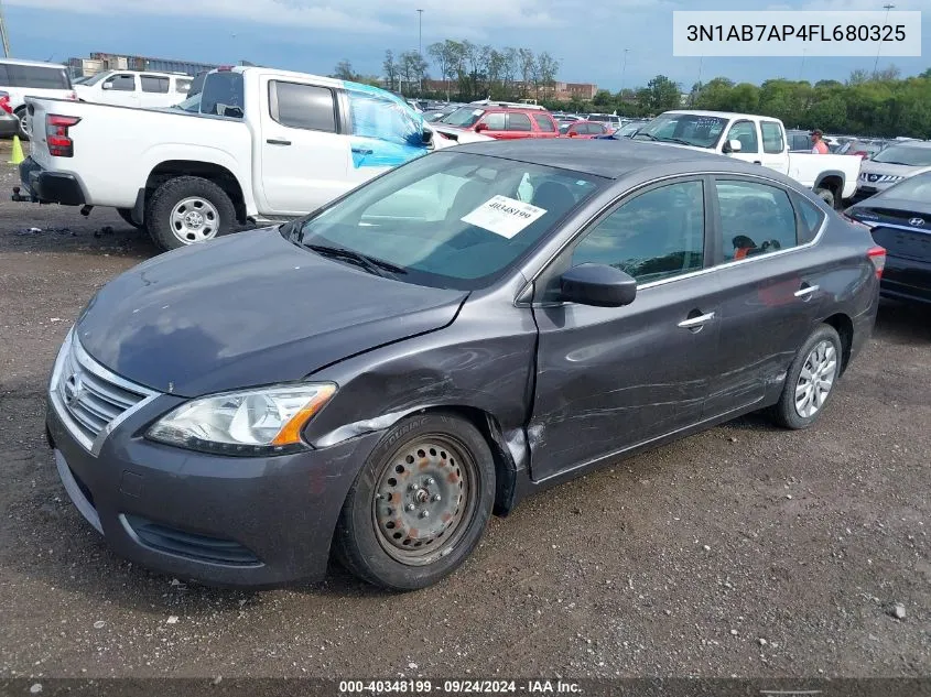 3N1AB7AP4FL680325 2015 Nissan Sentra Fe+ S/S/Sl/Sr/Sv