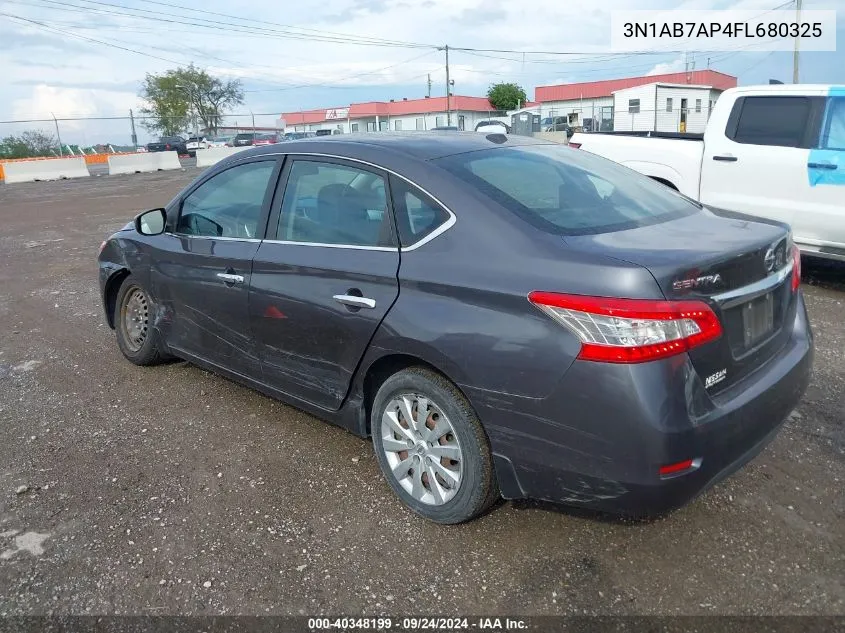 3N1AB7AP4FL680325 2015 Nissan Sentra Fe+ S/S/Sl/Sr/Sv