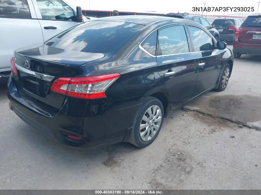 3N1AB7AP3FY293025 2015 Nissan Sentra S