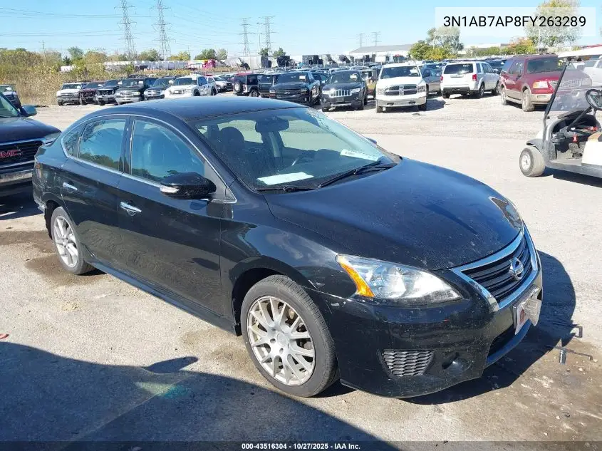 3N1AB7AP8FY263289 2015 Nissan Sentra Sr