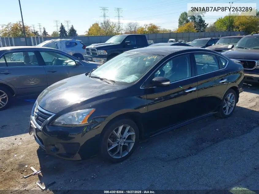 3N1AB7AP8FY263289 2015 Nissan Sentra Sr